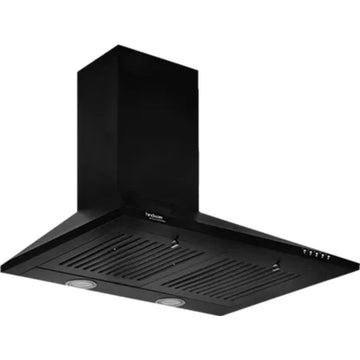 Hindware 60 Centimeter KA Cooker Hood Myra Blk 60 (519467) 1000 m³/hr Push Botton Control Manual Clean Wall Mounted Chimney (Black)